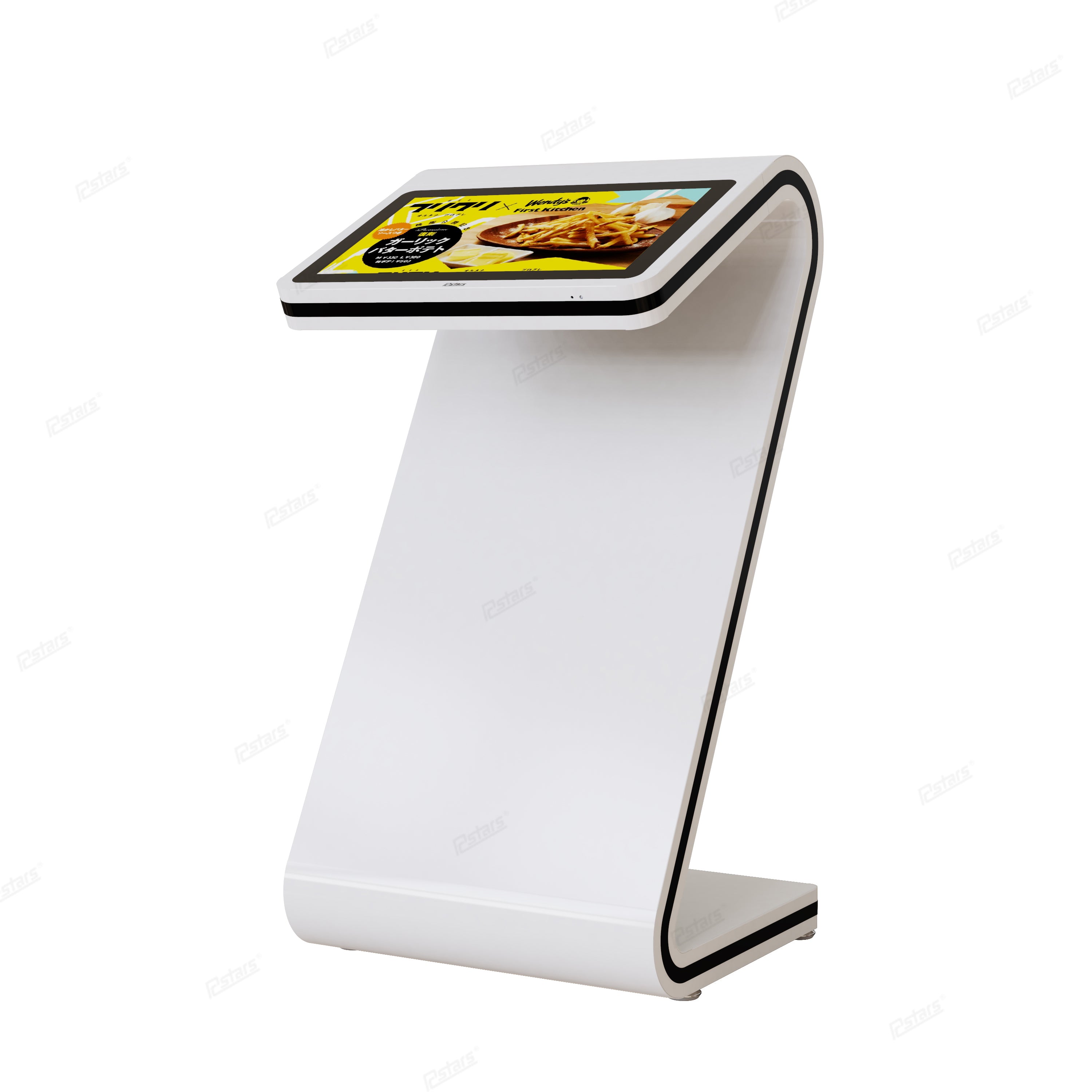 21.5" Floor Stand Kiosk with S Stand (Android Capacitive Touch and non-touch) Shipping included